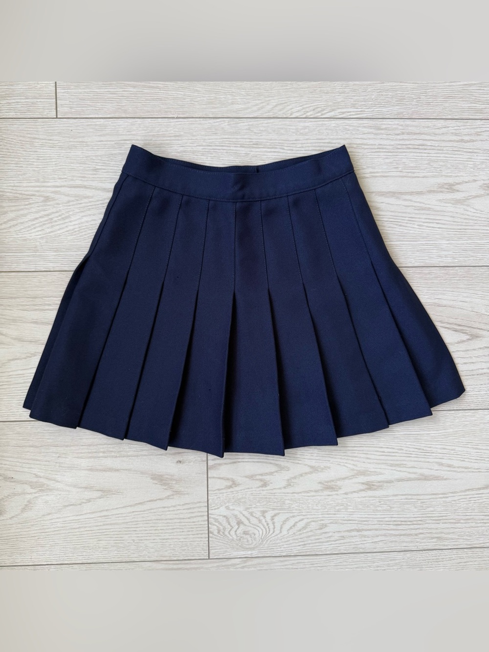 American Apparel Navy Blue Pleated Tennis Preppy Mini Skirt Size XS Made in USA